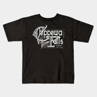 Vintage Chippewa Falls, WI Kids T-Shirt